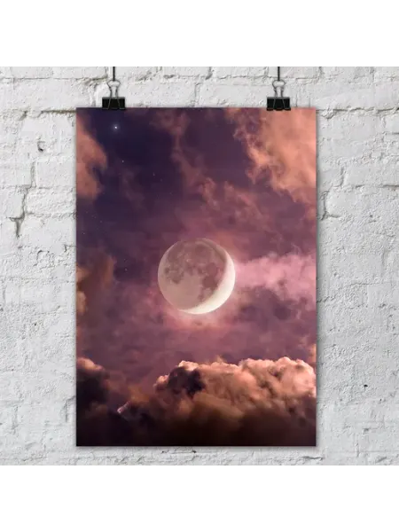 Постер Космос Луна №48 Janime