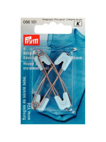 Булавки английские 086103 спластиковым замком 4 шт Prym