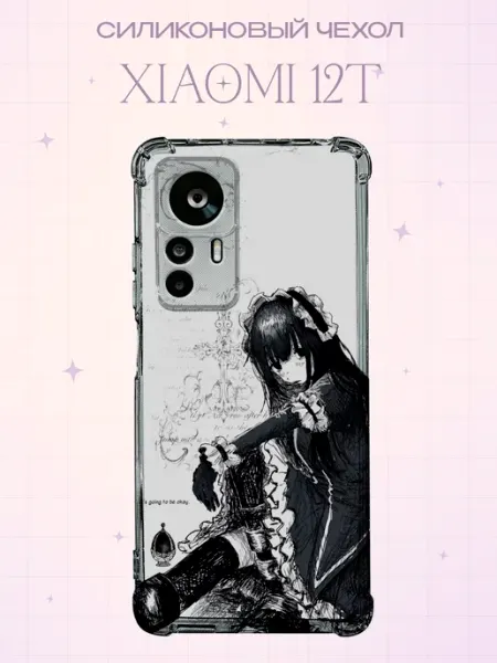 Силиконовый чехол на Xiaomi 12T с принтом Аниме Лолита PRINTberries