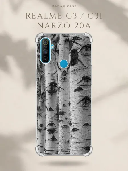 Чехол на Realme C3 Березы Madam Case