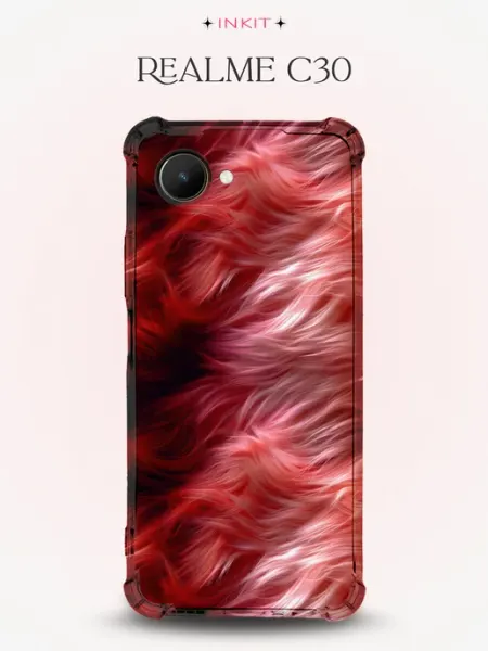 Чехол на Realme C30 мохнатый INKIT