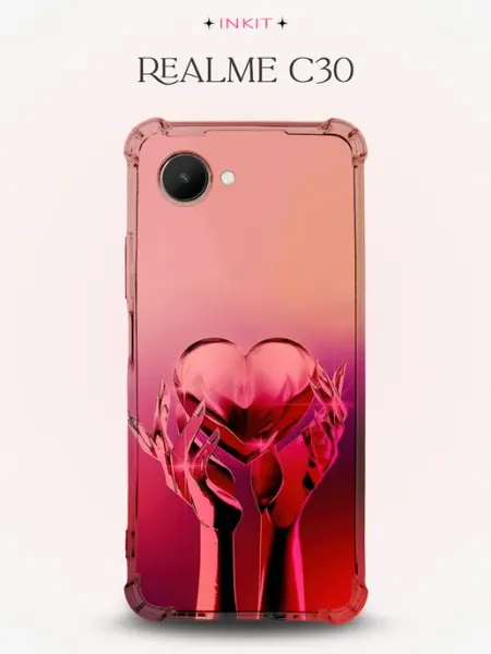 Чехол на Realme C30 Сердечко INKIT