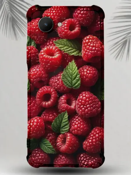 Чехол на Realme c30 с принтом малина SteepCase