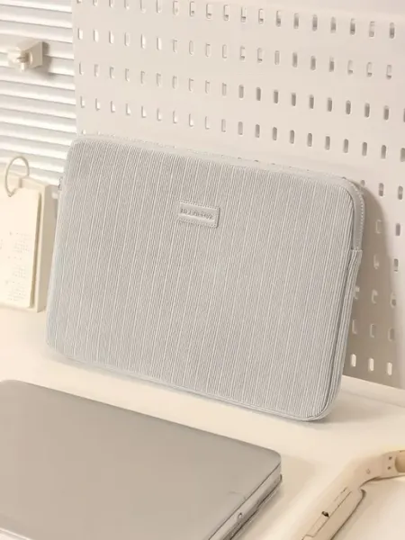 Чехол для ноутбука 15.6 дюймов в рубчик, серый Perstika Bags