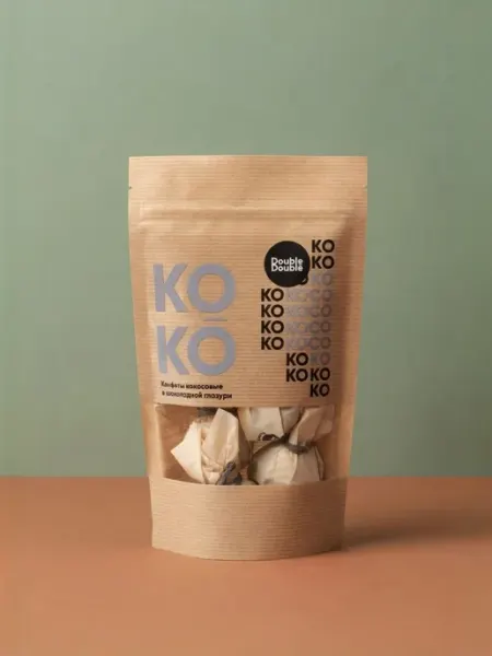 Конфеты КОКО кокосовые в шоколадной глазури DoubleDouble