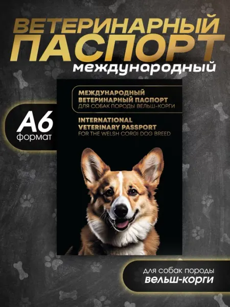 Ветеринарный паспорт для собак породы корги Bamboook
