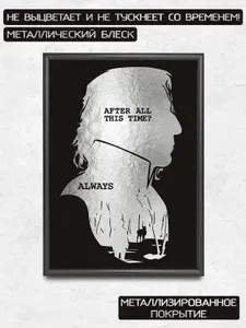 Постер Гарри Поттер / Плакат на стену для интерьера Harry Potter. Северус Снейп