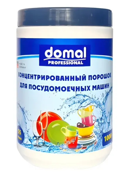 Концентрированный порошок для посудомоечных машин Domal