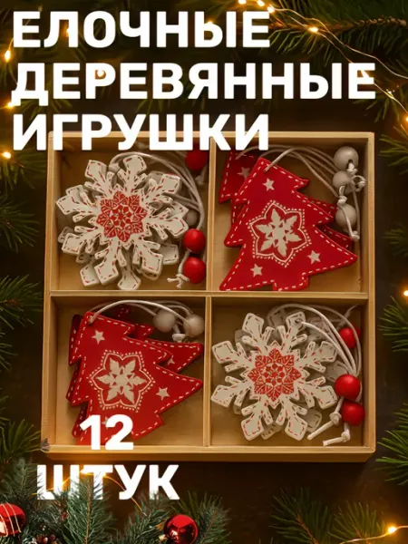 Елочные игрушки набор новый год 2027 новый год 2026