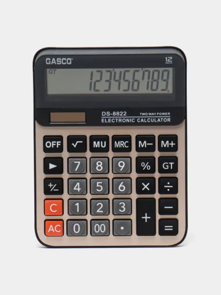 Калькулятор GASCQ DS-8822, на солнечной батарее - Калькуляторы