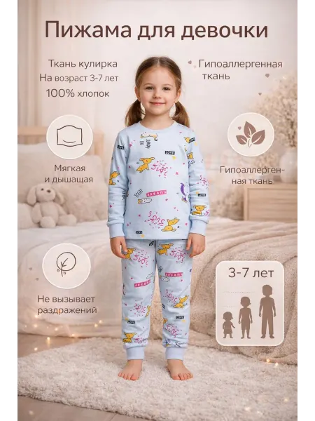 HaVsA KIDS Пижама хлопковая детская