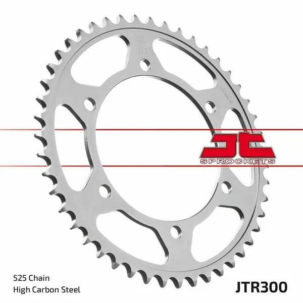 Звезда JT ведомая черное цинкование JTR300 42 зуба взаимозаменяема с JTR300.42