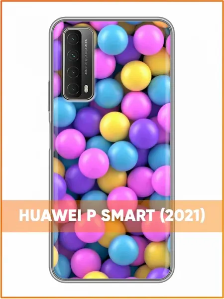 Чехол на Huawei P Smart (2021) с принтом Шарики Case Face