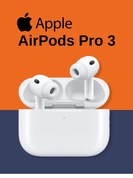 Наушники Hi-Tech "AirPods Pro 3", шумоподавление, Bluetooth 5.3, арматурные + динамические