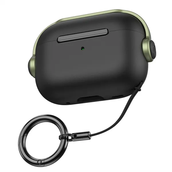 Чехол для наушников Aks-Guard для Apple AirPods 3 Stand черный и хаки