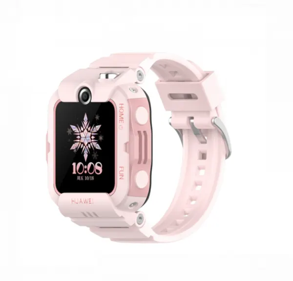 Сменный гипоаллергенный силиконовый ремешок MyPads Hypo для HUAWEI WATCH KIDS 4 Pro с функцией быстрой замены розовый