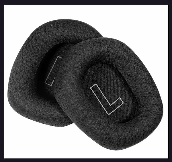Амбушюры-подушки MyPads большие для наушников Logitech G733 черные из велюра