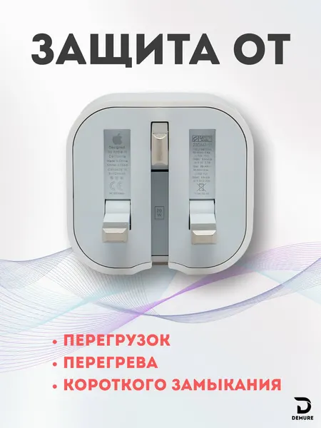 Зарядное устройство для iPhone, (ORG) Зарядное устройство для iPhone + адаптер 20 Вт