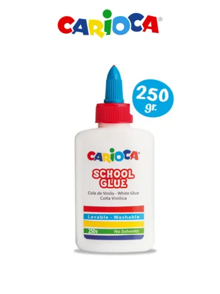 Клей канцелярский, прозрачный после высыхания, 250 гр, 42769 Carioca