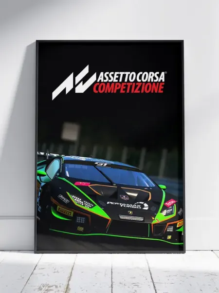 Плакат Ассетто Корса (Assetto Corsa 1) - Постер A3 42x30 см HEAVEN POSTER