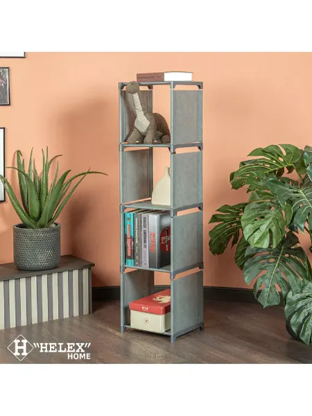 HELEX Шкаф стеллаж для одежды игрушек книг напольный металлический