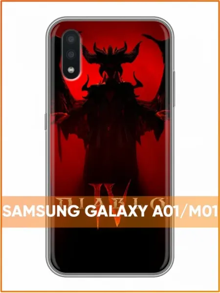 Чехол на Samsung Galaxy A01 с принтом Диабло Case Face