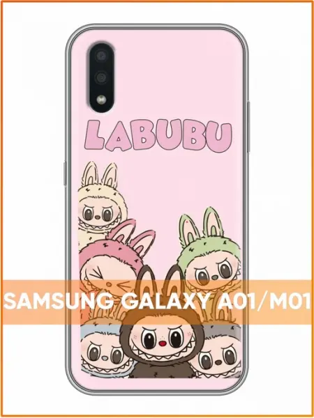 Чехол на Samsung Galaxy A01 с принтом Лабубу Case Face