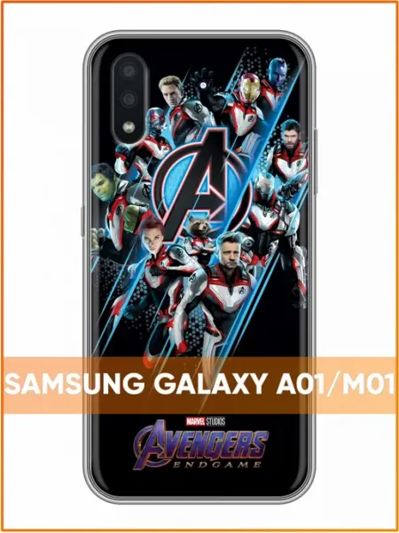Чехол на Samsung Galaxy A01 с принтом Мстители Case Face