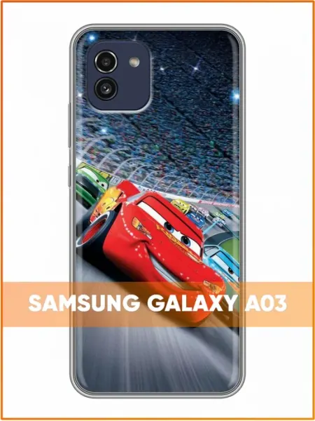 Чехол на Samsung Galaxy A03 с принтом Маккуин на треке Case Face