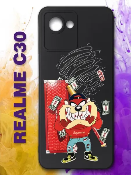 Чехол на realme C30 для реалми С30 с принтом GOODYFON