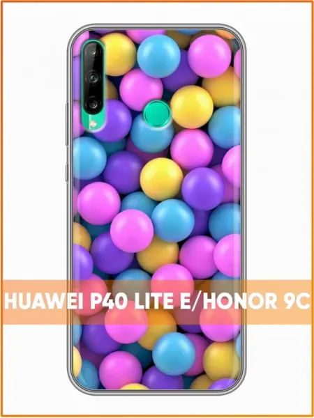 Чехол на Huawei P40 Lite E с принтом Шарики Case Face