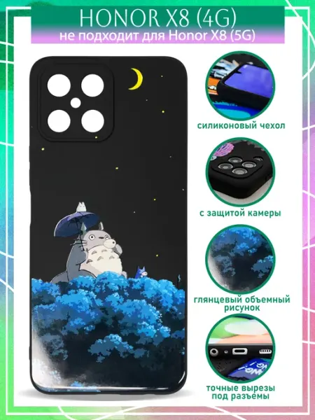 Чехол на Huawei Honor X8 для Хонор Х8 с принтом Аниме COVERGOOD