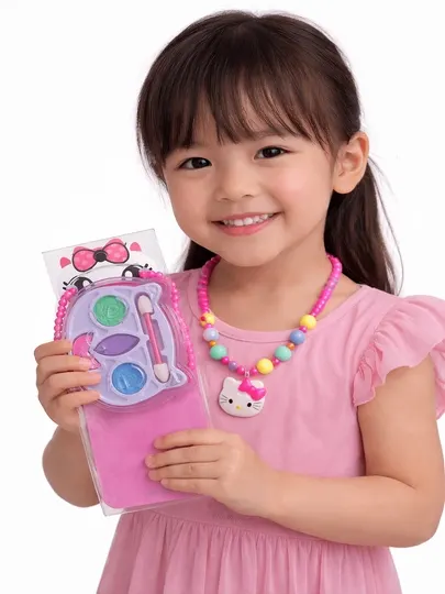 Hello Kitty макияж, игрушечная косметика, безопасный макияж