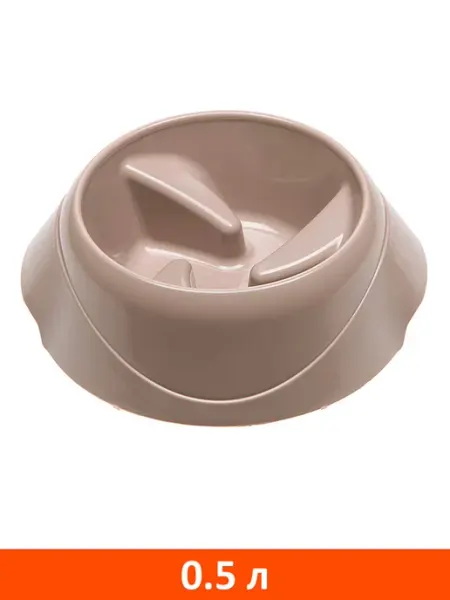 Миска для собак,медленное поедание 0,5 л Ferplast