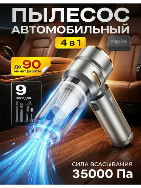 HELLOLEIBOO Пылесос для автомобиля беспроводной мощный