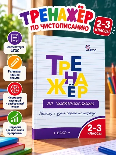 Тренажёр по чистописанию, 2–3 классы - 2 класс