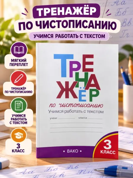 Тренажёр по чистописанию, 3 класс - 3 класс