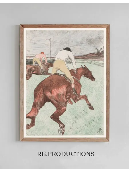 Re.productions Постер The Jockey - Henri de Toulouse-Lautrec