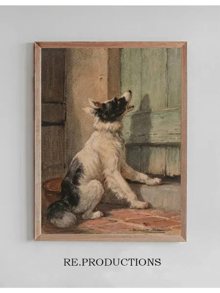 Re.productions Постер Waiting - Henriëtte Ronner-Knip