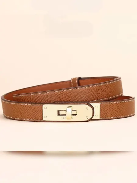 Женский классический ремень с пряжкой HERMES