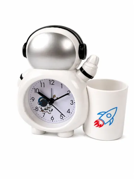 Детский будильник кварцевый, alarm clock с подставкой для стакана - Электронные будильники