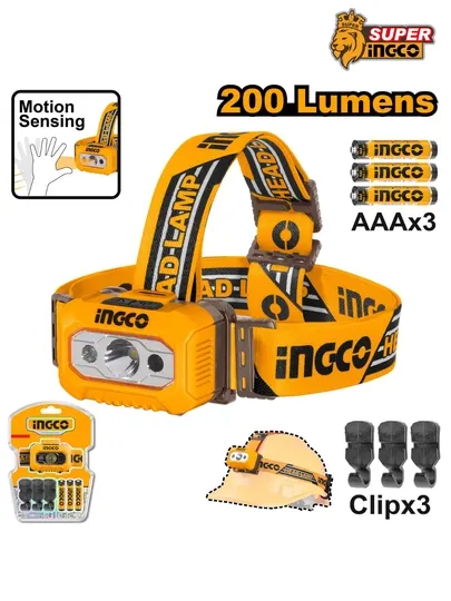 Налобный фонарь Ingco HHL013AAA8