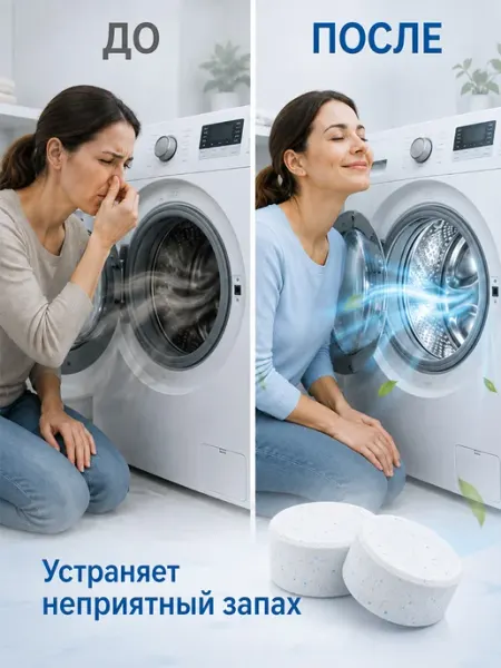 Очиститель для стиральных машин для удаления загрязнений
