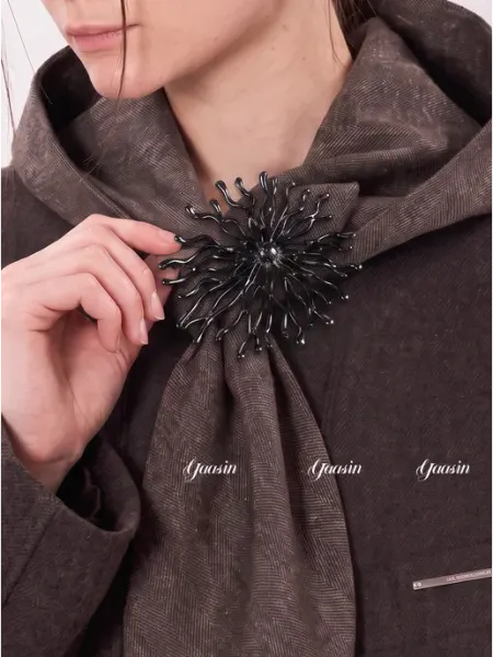 Брошь большая "СОЛНЦЕ" Yaasin