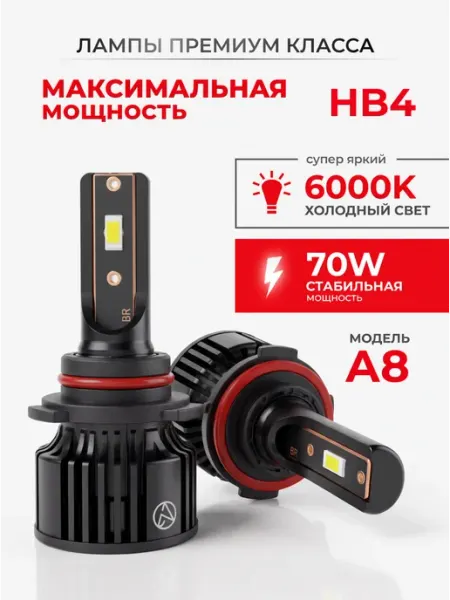 Светодиодные led лампы для авто диодные Standart HB4 LEDBRITED