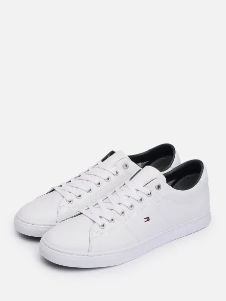TOMMY HILFIGER Кеды кожаные городские на шнуровке