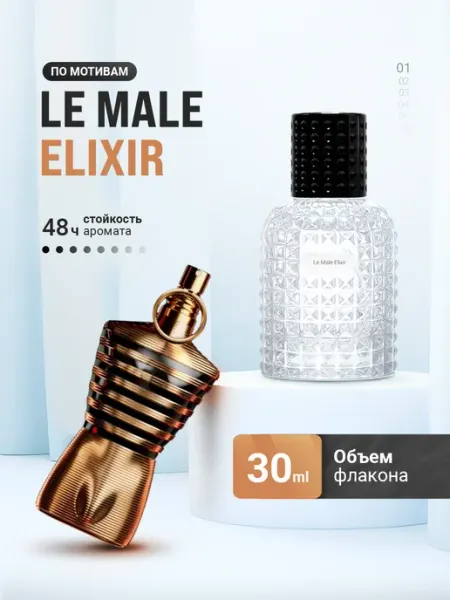 Духи стойкие масляные 30 мл Le Male Elixir LayaliOil