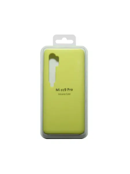 Чехол-накладка для XIAOMI Mi Note 10 SILICONE CASE желтый (2 NoName