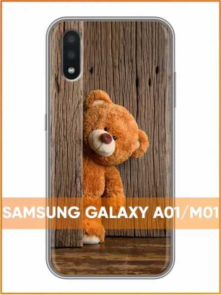 Чехол на Samsung Galaxy A01 с принтом Мишка Case Face