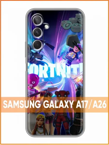 Чехол на Samsung Galaxy A26 с принтом Фортнайт коллаж Case Face